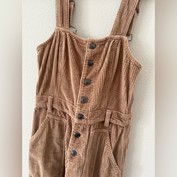 Aerie Brown Corduroy Jumpsuit with Front Buttons - Picture 4 of 7
